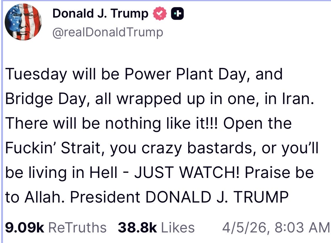 Trump's post